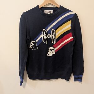 Star Wars Gap New Without Tags Navy Crewneck Cotton Darth Vader Sweater Boys XL